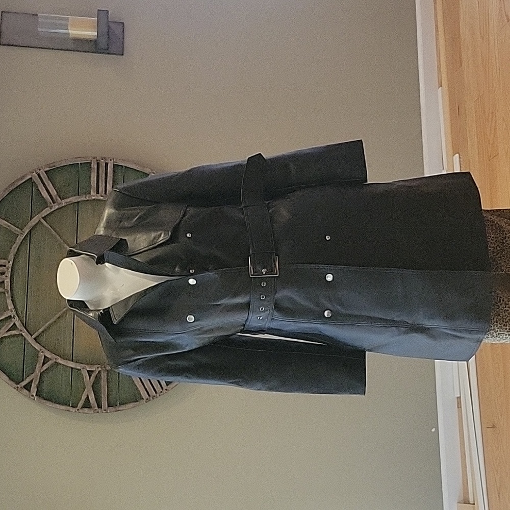 Uterque Zara Sheep Leather Belted Coat